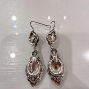 Silver Drop Dangle Earrings